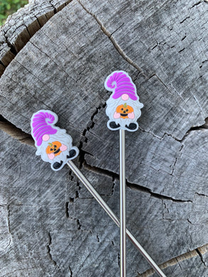 Gnome- Grey & Purple Stitch Stoppers